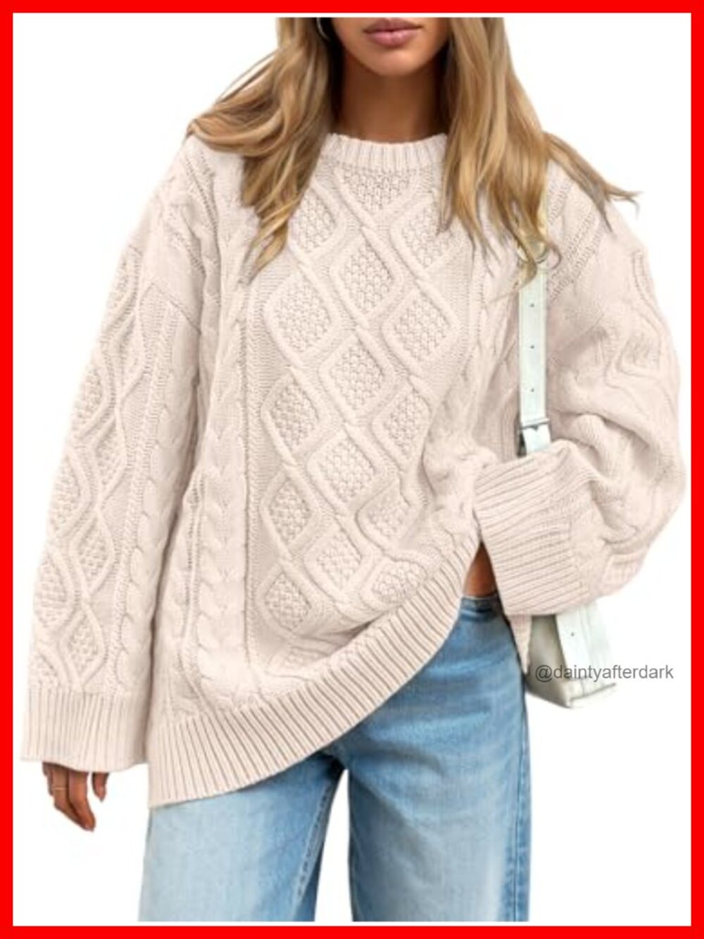 Oversized Cable Knit Sweater Pullovers Chunky Long Tunic Old Money Clothes